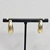  ARGOLLAS LIJADAS EN PUNTA 22MM ENCH.ORO