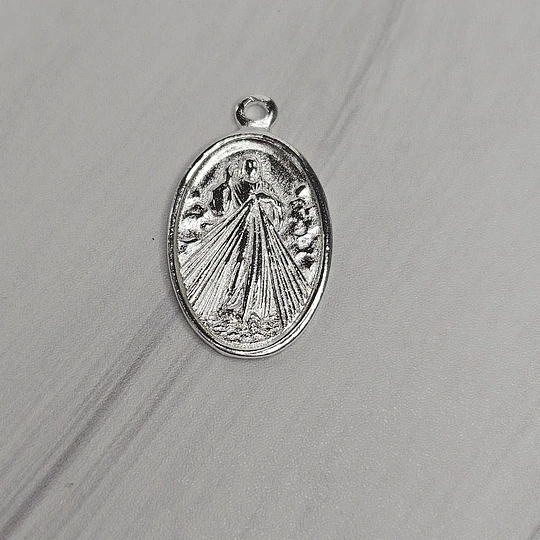 COLGANTE JESÚS 25MM ENCH.PLATA