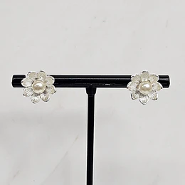 AROS CAMELIA PERLA 11MM ENCH.PLATA