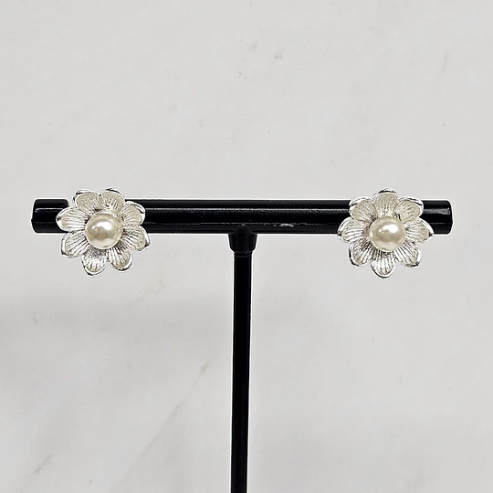 AROS CAMELIA PERLA 11MM ENCH.PLATA