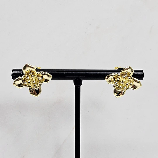 AROS FLOR DE CIRUELO 18MM ENCH.ORO