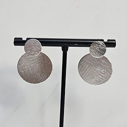 AROS DOBLE CIRCULO LIJADOS 28MM ENCH.PLATA