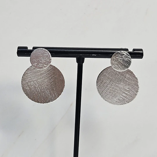 AROS DOBLE CIRCULO LIJADOS 28MM ENCH.PLATA