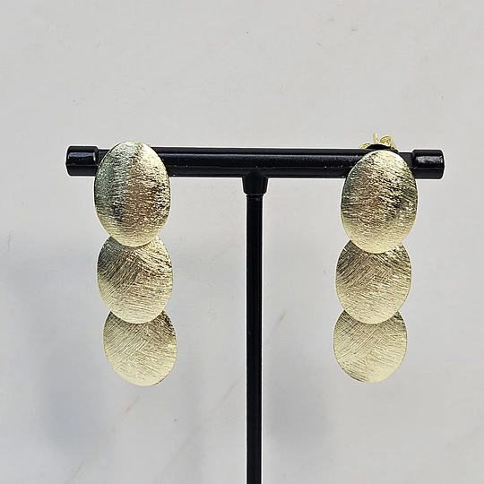 AROS TRIPLE OVALADOS LIJADOS 37MM ENCH.ORO