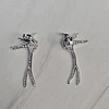 AROS COLIBRI ALARGADO 34MM ENCH.PLATA