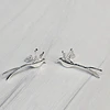AROS COLIBRI ALARGADO 34MM ENCH.PLATA