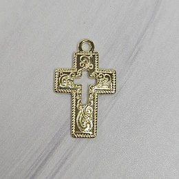COLGANTE CRUZ RELIEVE 20MM ENCH.ORO
