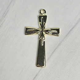 COLGANTE CRUZ MODERNA 34MM ENCH.ORO