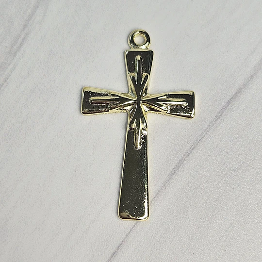 COLGANTE CRUZ MODERNA 34MM ENCH.ORO