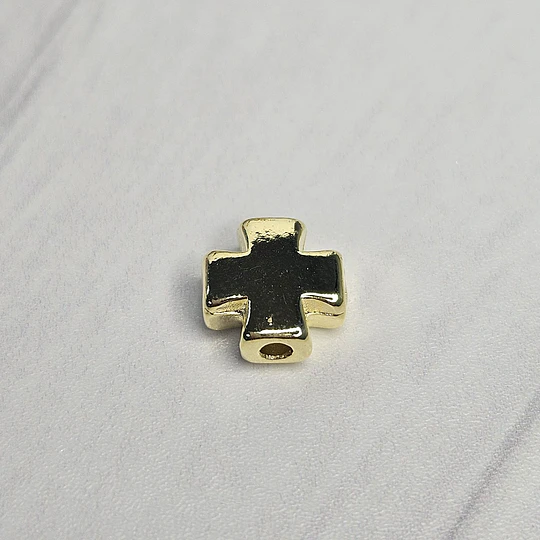 PASADOR CRUZ LISA 7MM ENCH.ORO