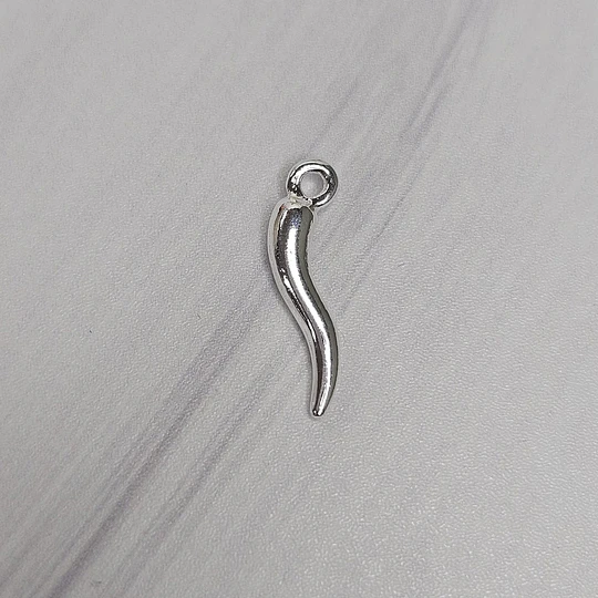 COLGANTE AJÍ 18MM ENCH.PLATA