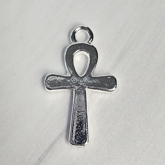 COLGANTE CRUZ EGIPCIA 21MM ENCH.PLATA