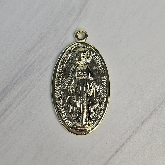 COLGANTE VIRGEN DE LOS RAYOS 33MM ENCH.ORO