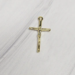 COLGANTE CRUCIFIJO FINO 25MM ENCH.ORO