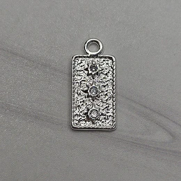 MEDALLA TRIPLE SOL CIRCÓN 19MM ENCH.PLATA