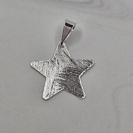 COLGANTE ESTRELLA LIJADA + VALIER ENCH.PLATA