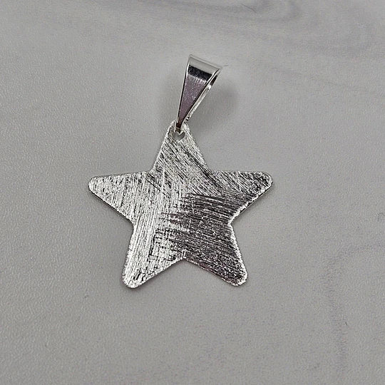 COLGANTE ESTRELLA LIJADA + VALIER ENCH.PLATA