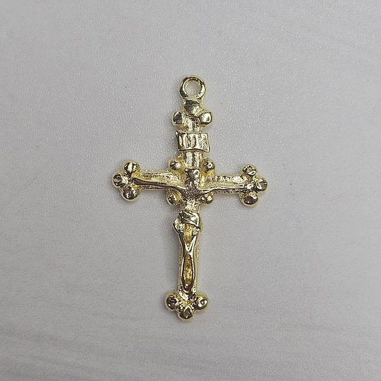 COLGANTE CRUCIFIJO RELIEVE 25MM ENCH.ORO