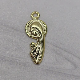 COLGANTE VIRGEN 18MM ENCH.ORO