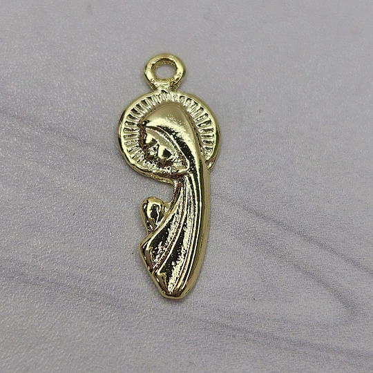 COLGANTE VIRGEN 18MM ENCH.ORO