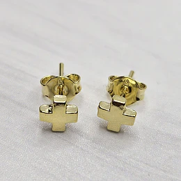AROS MINI CRUZ LISA 5MM ENCH.ORO