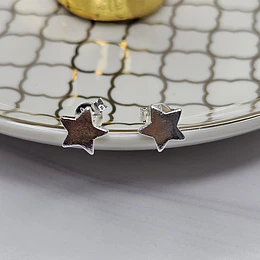 AROS MINI ESTRELLA LISA 7MM ENCH.PLATA