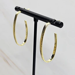 ARGOLLAS PLANAS OVALADAS LIJADAS 35MM ENCH.ORO