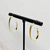 ARGOLLAS PLANAS OVALADAS LIJADAS 25MM ENCH.ORO