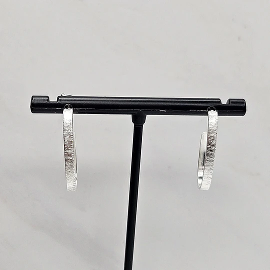 ARGOLLAS PLANAS OVALADAS LIJADAS 25MM ENCH.PLATA