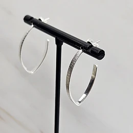 ARGOLLAS PLANAS LIJADAS EN PUNTA 30MM ENCH.PLATA