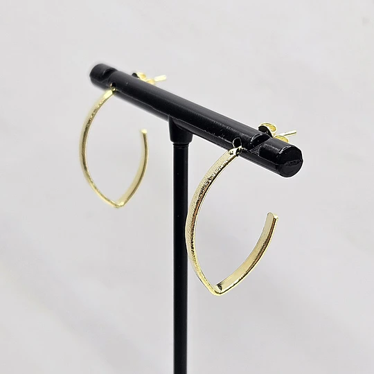 ARGOLLAS PLANAS LIJADAS EN PUNTA 25MM ENCH.ORO