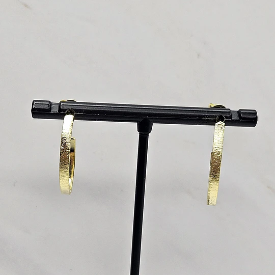 ARGOLLAS PLANAS LIJADAS EN PUNTA 25MM ENCH.ORO