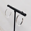 ARGOLLAS PLANAS LIJADAS EN PUNTA 25MM ENCH.PLATA