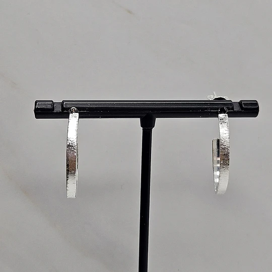 ARGOLLAS PLANAS LIJADAS EN PUNTA 25MM ENCH.PLATA