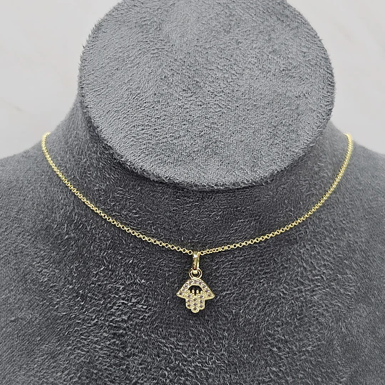 COLLAR MANO DE FATIMA 45CM ENCH.ORO