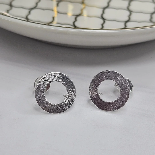 BASE CIRCULAR LIJADA CALADA 12MM ENCH.PLATA