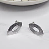 BASE OVALADA CALADA 18MM ENCH.PLATA