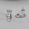 BASE OVALADA ALARGADA 13MM ENCH.PLATA