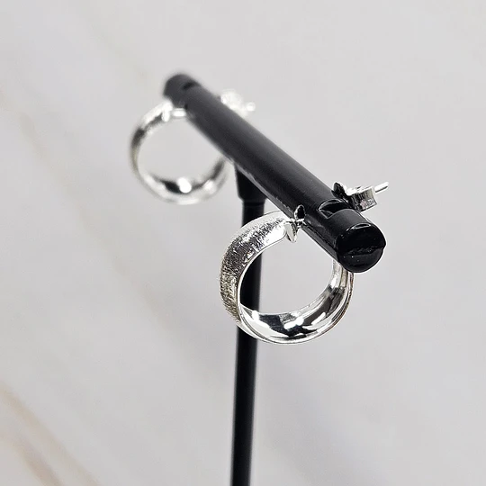 ARGOLLAS PLANA LIJADA 12MM ENCH.PLATA