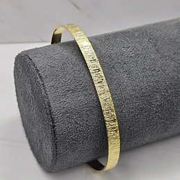 ESCLAVA PLANA LIJADA SATINADA ENCH.ORO