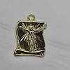 COLGANTE PERGAMINO CRISTO 23MM ENCH.ORO