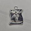 COLGANTE PERGAMINO CRISTO 23MM ENCH.PLATA