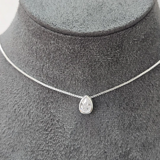 PUNTO DE LUZ GOTA 45CM ENCH.PLATA