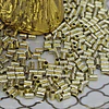 MOSTACILLA TUBO SATINADA 2MM ENCH.ORO