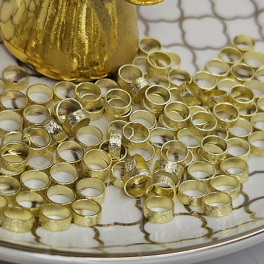 MOSTACILLA CIRCULAR DELGADA SATINADA 5MM ENCH.ORO