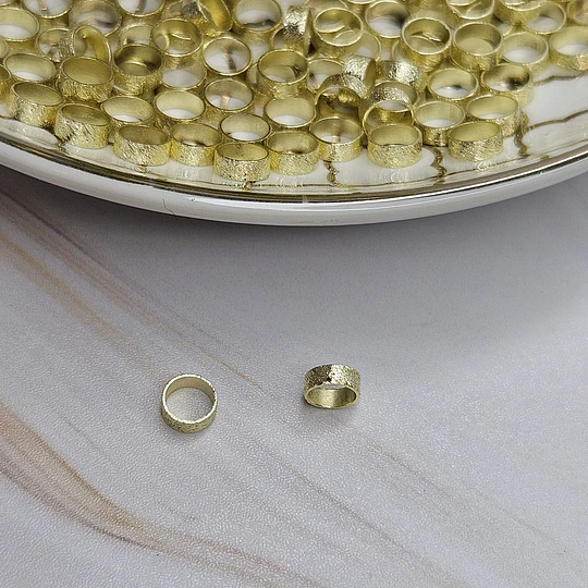 MOSTACILLA CIRCULAR DELGADA SATINADA 5MM ENCH.ORO