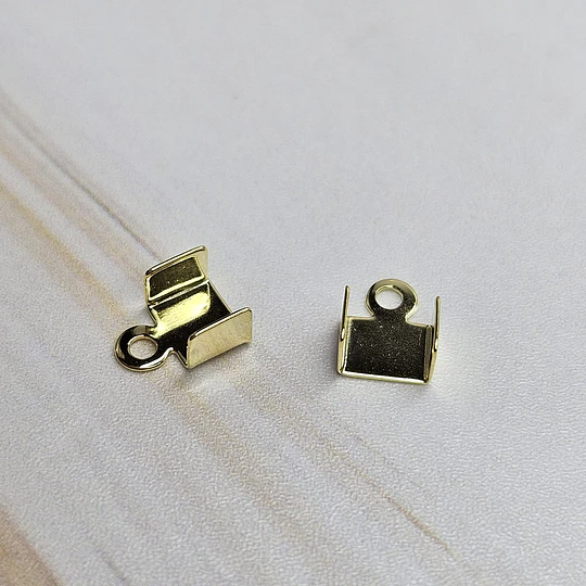 TERMINAL APRIETE 7MM ENCH.ORO