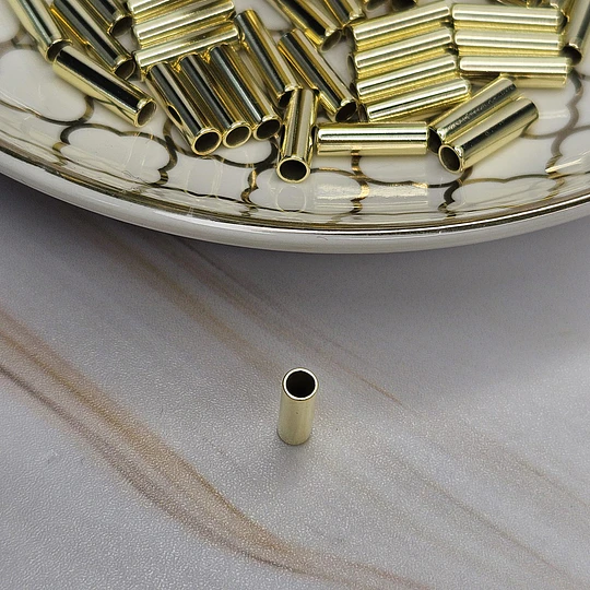 TUBO LISO 10MM GRAMO ENCH.ORO