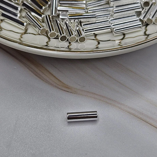 TUBO LISO 10MM GRAMO ENCH.PLATA