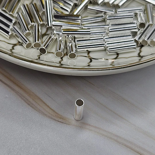 TUBO LISO 10MM GRAMO ENCH.PLATA